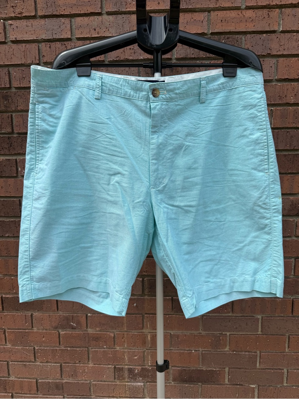 Chaps Flat Front Shorts Atlas Green Pastel Preppy Golf Casual Cotton Men Size 40